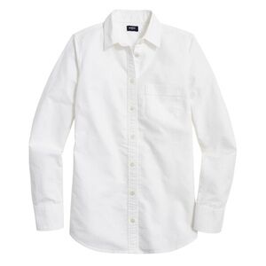 J.Crew Factory Button-up oxford shirt in white signature fit
